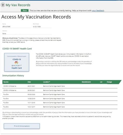 covid19 smart health card|Massachusetts Vaccination Records .